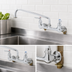 Thumbnail image #3 for 8-Inch Wall Mount Swivel Pantry Faucet with 12-Inch Swing Nozzle