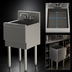 Thumbnail image #3 for Top Shelf TS Series Extra Capacity 1-Compartment Stainless Steel Underbar Sink Unit, 18 x 18-9/16 Inches