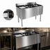 Thumbnail image #3 for 48-Inch Stainless Steel Underbar Combo Ice Bin/Cocktail Unit with 10-Circuit Cold Plate and Right-Side Bottle Storage