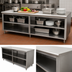 Thumbnail image #3 for Advance Tabco Special Value Economy 96 Inch x 24 Inch Open Base Work Table with Mid-Shelf