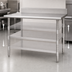 Thumbnail image #3 for 72 x 24 Inch Adjustable Stainless Steel Work Table Undershelf