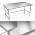 Thumbnail image #3 for John Boos Stallion 108-Inch x 36-Inch Stainless Steel Top Work Table with 1-1/2-Inch Rear Riser and Galvanized Base