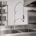 Thumbnail image #3 for Fisher Deck-Mount Dual-Control Pre-Rinse Unit with Spring-Action Flexible Gooseneck and 6-Inch Add-On Faucet Spout