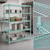 Thumbnail image #3 for EagleGard 4-Tier Starter Wire Shelving Unit, 72 x 18 x 74 Inches