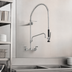 Thumbnail image #3 for Fisher Pre-Rinse Spring Style Wall Mount Add-On Faucet with 12-Inch Swing Spout