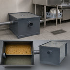 Thumbnail image #3 for John Boos GT-20 Grease Interceptor, 20 lb Capacity, 10 GPM, 2-Inch No-Hub Connections