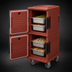 Thumbnail image #4 for Cambro Ultra Camcart® Double-Compartment Front-Loading Insulated Food Pan Carrier for Full-Size Pans, Security Package, Brick Red