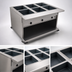 Thumbnail image #3 for Spec-Master PHT6OB-240-3 Portable Hot Food Table, 6-Well, Electric, 97-3/4