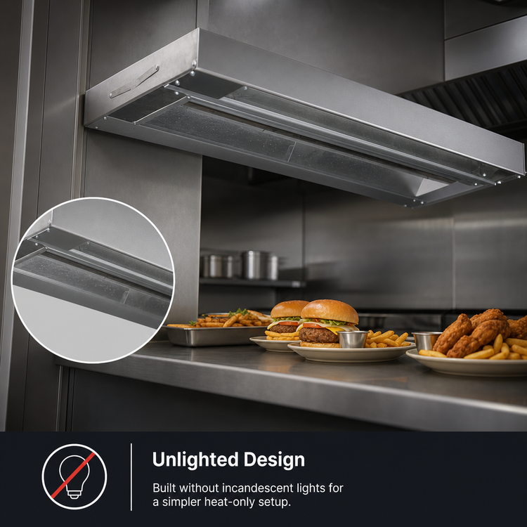 Product image #3 for Eagle RedHots 72-Inch Unlighted Strip Heat Lamp with Remote, Single Rod, 208V, Standard Wattage