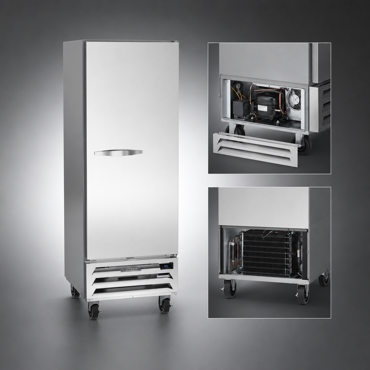 Product image #3 for Beverage-Air Vista® Series Bottom Mount Reach-In Refrigerator, 1 Section, Solid Door, 11.8 Cu. Ft.