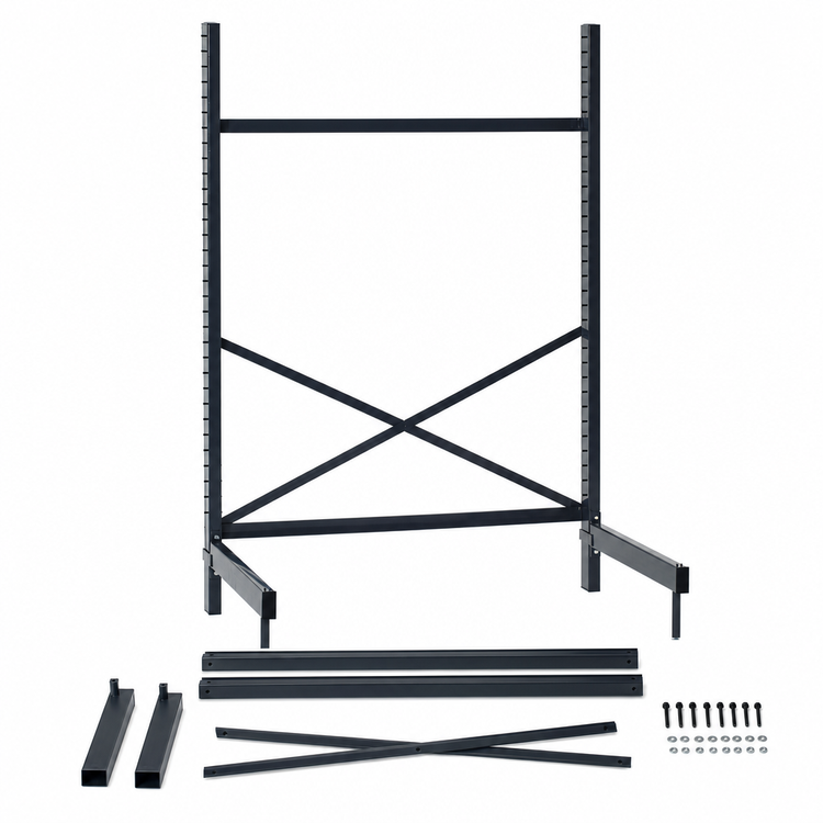 Product image #3 for Metro SmartLever Cantilevered Shelving Starter Kit for 42 x 18 Inch Shelves, 86-3/8 Inch High