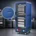 Thumbnail image #3 for Metro C5 3 Series Mobile Full-Height Heated Holding Cabinet with Blue Insulation Armour and Dutch Clear Doors