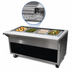 Thumbnail image #3 for Heavy Duty Ice-Cooled 4-Pan Serving Counter with Enclosed Stainless Steel Base, 62-1/2 Inches Wide