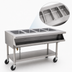Thumbnail image #3 for Eagle Group Portable Sealed Well Electric Hot Food Table with 4 Wells, Open Base, 208V