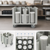 Thumbnail image #4 for Cambro Versa 5-Column Dish Caddy for Up to 9-1/2 Inch Round or 8 Inch Square Plates
