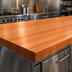 Thumbnail image #3 for Boos Block American Cherry Edge Grain Kitchen Countertop with Varnique Finish - 84 x 36 x 3 Inches