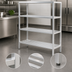 Thumbnail image #3 for New Age H.D. Series 4-Tier Heavy-Duty All-Welded Aluminum Shelving Unit, 72W x 20D x 72H