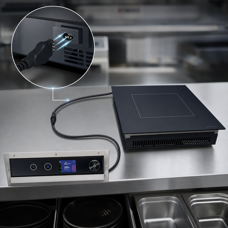 Product image #3 for Hatco Rapide Cuisine Drop-In Countertop Single Burner Induction Range, 120V, 1440W