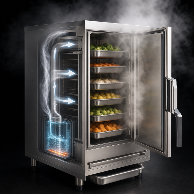 Product image #3 for AccuTemp Evolution 6-Pan Connectionless Boilerless Propane Countertop Convection Steamer