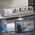 Thumbnail image #3 for Turbo Air Self-Contained Refrigerated Sushi Display Case, 59-3/4-Inch Wide, Left Compressor, 4 Sliding Glass Doors