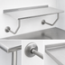 Thumbnail image #3 for Advance Tabco FSS-W-244 48 x 24 Inch Wall-Mounted 14 Gauge 304 Stainless Steel Table with 1-1/2 Inch Rear Backsplash