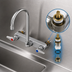 Thumbnail image #3 for T&S Brass B-1147-XS Wall-Mount Workboard/Bar Sink Faucet, 8-Inch Centers, 5-3/4-Inch Swivel Gooseneck