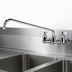 Thumbnail image #3 for Krowne Royal Series Splash-Mounted Low-Lead Commercial Faucet with 16-Inch Swing Spout, 8-Inch Centers