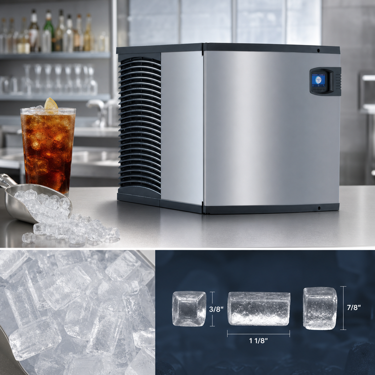 Product image #3 for Manitowoc Indigo NXT Half-Dice Cube Ice Maker, Water-Cooled, Self-Contained, 490 lb/Day