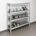 Thumbnail image #3 for Fermostock 4-Tier Stationary Perforated Polymer Starter Shelving Unit, 42