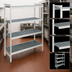 Thumbnail image #3 for Fermostock 4-Tier Stationary Starter Polymer Shelving Unit, 31