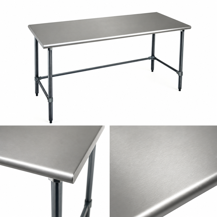 Product image #3 for Eagle Group BlendPort Deluxe Series Stainless Steel Work Table with Galvanized Base, 48 x 30 Inches