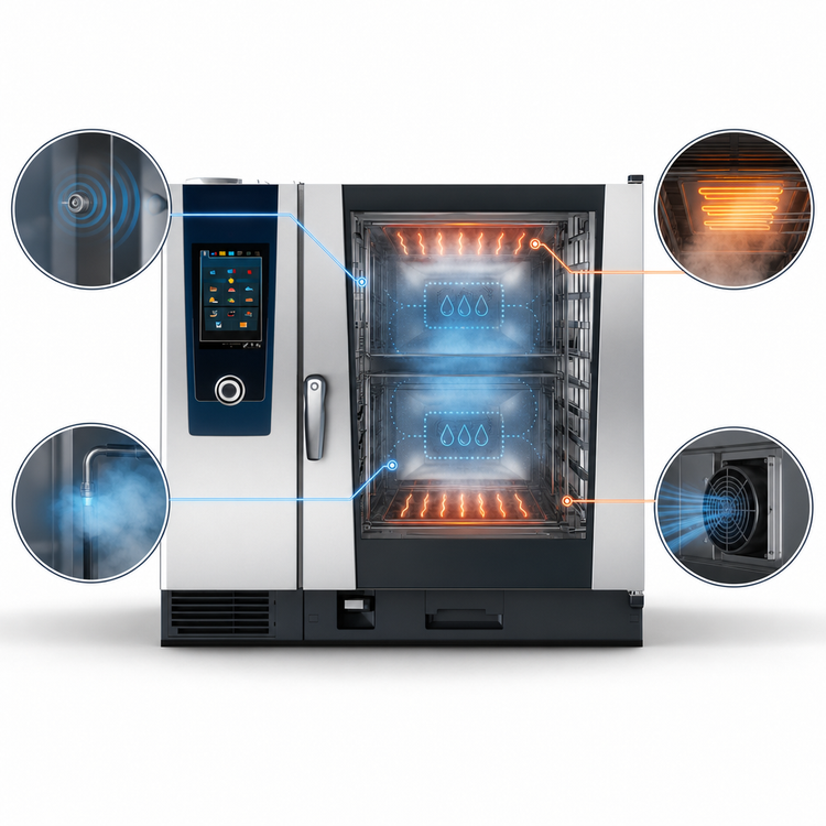 Product image #3 for RATIONAL iCombi Pro 10-Full Size Countertop Liquid Propane Combi Oven