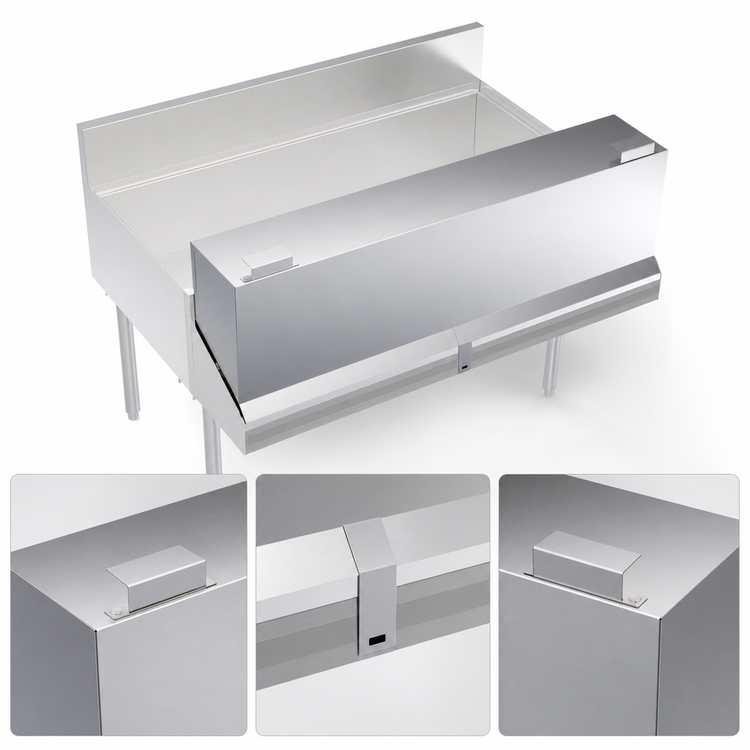 Product image #3 for 48-Inch Stainless Steel Locking Cover for Double Speed Rail