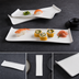 Thumbnail image #3 for American Metalcraft 13 1/2-Inch Rectangular Porcelain Platter with Curved Ends, White