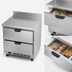 Thumbnail image #3 for Beverage-Air 32-Inch One-Section Worktop Freezer with 2 Drawers, 7.2 Cu. Ft.