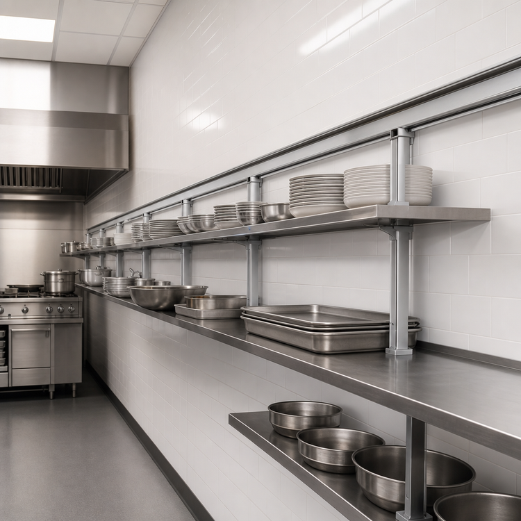 Product image #3 for Metro qwikTRAK HD 16 Ft Shelving Track Set