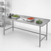 Thumbnail image #3 for Advance Tabco 108-Inch x 30-Inch Work Table with 16-Gauge 304 Stainless Steel Top and 1-1/2-Inch Rear Up-Turn