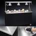 Thumbnail image #3 for Vollrath 2-Series Affordable Portable 60-Inch Mobile Utility Station with Buffet Breath Guard, Lights, and Sliding Door Storage
