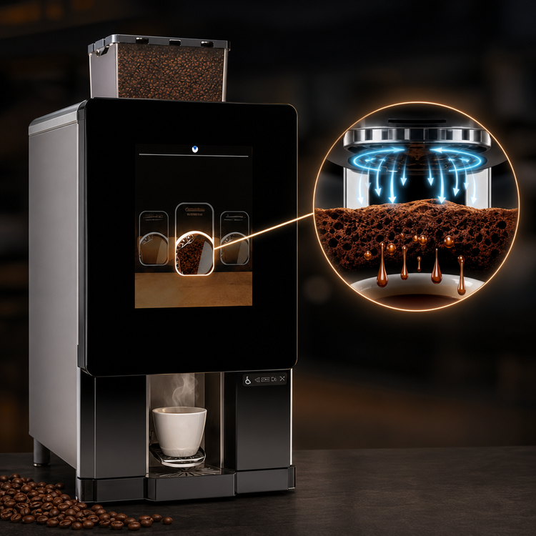 Product image #3 for BUNN Sure Immersion Model 312 Bean-to-Cup Single Cup Coffee Brewer with 17-Inch Touchscreen