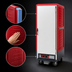 Thumbnail image #3 for Metro C5 3 Series Insulation Armour Full-Height Mobile Heated Holding and Proofing Cabinet, Red, Universal Wire Slides