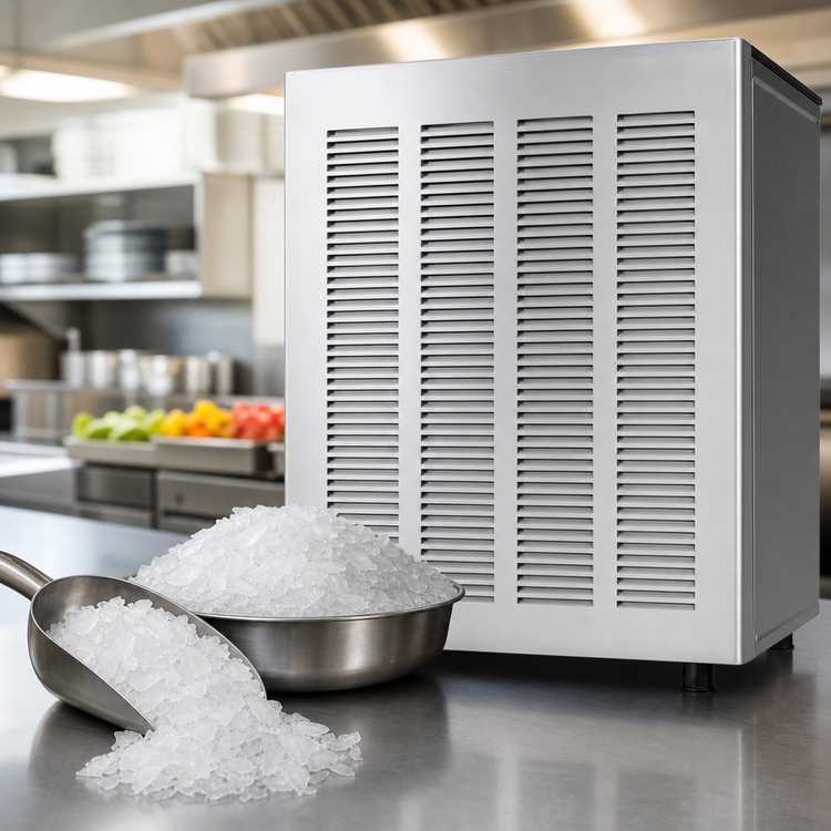Product image #4 for Ice-O-Matic Flake-Style Water-Cooled Ice Maker with Self-Contained Condenser