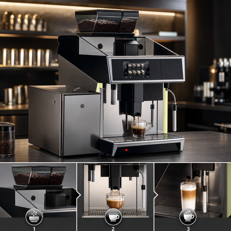 Product image #3 for UNIC Tango STLC 1-Group Super Automatic Espresso Machine with Automated Milk Delivery