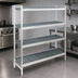 Thumbnail image #3 for Fermostock 4-Tier Stationary Starter Polymer Shelving Unit, 52W x 22D x 83H