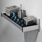Thumbnail image #3 for Fermod WSA42 42-Inch x 14-Inch Vented Aluminum Wall-Mounted Shelf with Removable Polymer Inserts