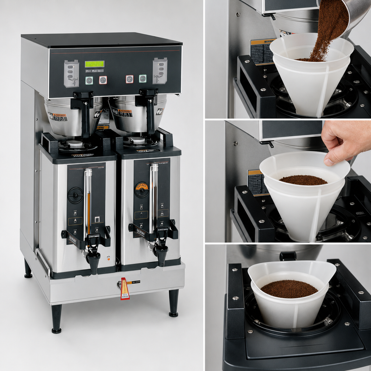 Product image #3 for BUNN BrewWISE Dual Soft Heat Satellite Coffee Brewer with Smart Funnel, 2-Server Capacity