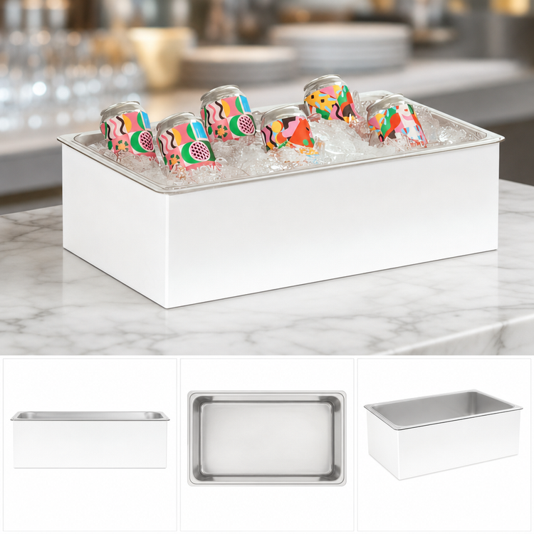 Product image #4 for Cal-Mil White Classic Wood Ice Housing, 12 x 20 x 6 Inches