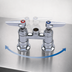 Thumbnail image #3 for Deck-Mount Swivel Base Faucet with 6-Inch Centers, Less Nozzle, and 1/2-Inch NPT Inlets