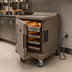 Thumbnail image #4 for Cambro Camtherm Low Profile Electric Hot Holding Cart with Single Door, 11 Sheet Pan Capacity, Granite Sand
