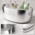 Thumbnail image #3 for American Metalcraft Hammered Aluminum Oval Beverage Tub, 16-1/4 Qt.