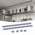 Thumbnail image #3 for Quantum Track Shelving Overhead Track Kit with (2) 8-Foot Tracks and (4) End Plates